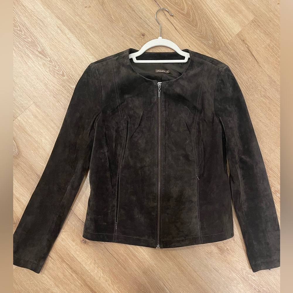 J. McLaughlin Brown Suede Jacket